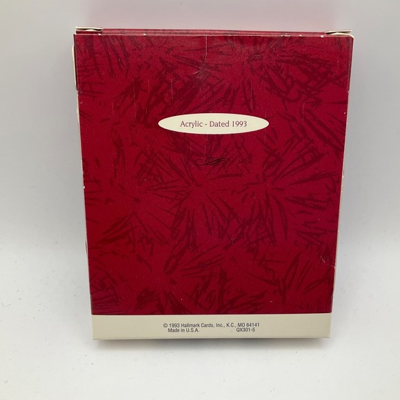 Hallmark Keepsake Ornament Our First Christmas Together 1993 Swans Acrylic - Picture 3 of 4